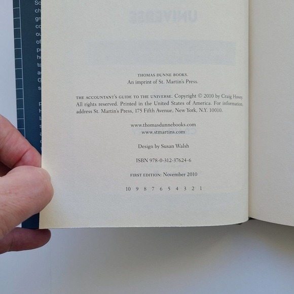 5/$12 Book Accountant's Guide to the Universe Craig Hovey HB 1st ed Business - Picture 4 of 9